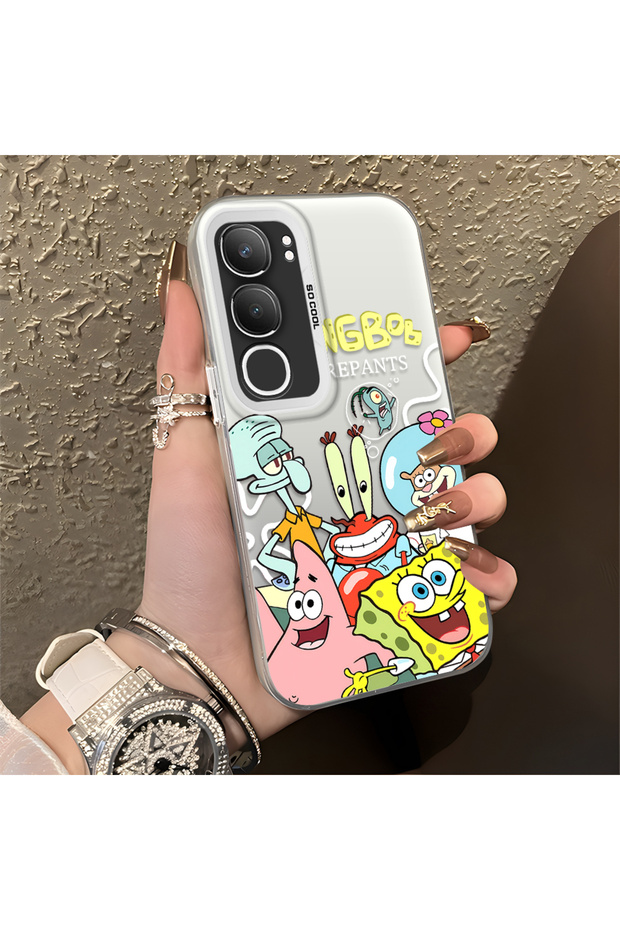 Vivo Y19S 4G/Y19S Pro Compatible Childlike Cartoon Case, Undersea Character Group Creative Flat Print