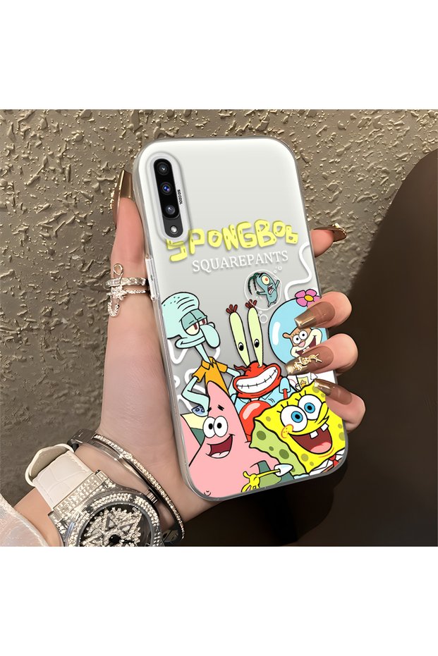 Childlike Cartoon Case Compatible with Samsung Galaxy A50/A50S/A30S, Undersea Character Group Creative Flat Print