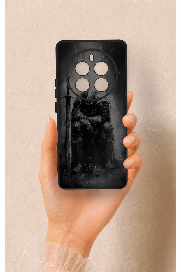 Realme 12 Pro Compatible Tired Knight Patterned Silicone Case