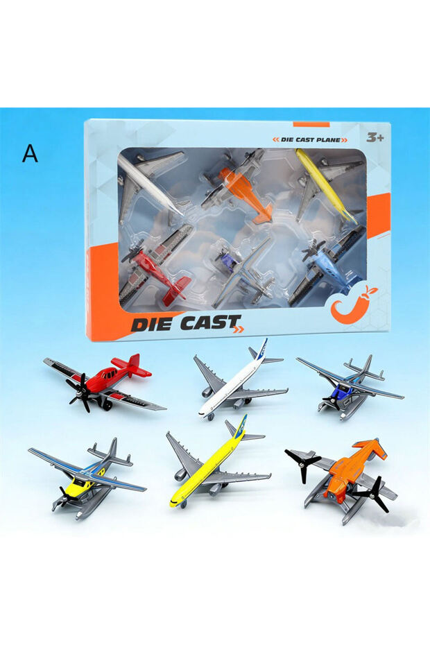 Diecast Mini Airplane Toy Set (2 colors)