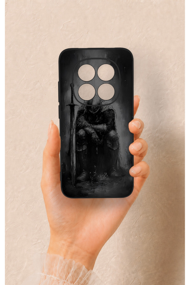 حافظة سيليكون متوافقة مع هاتف Redmi Note 15 Pro 5G بنمط Yorgun Knight