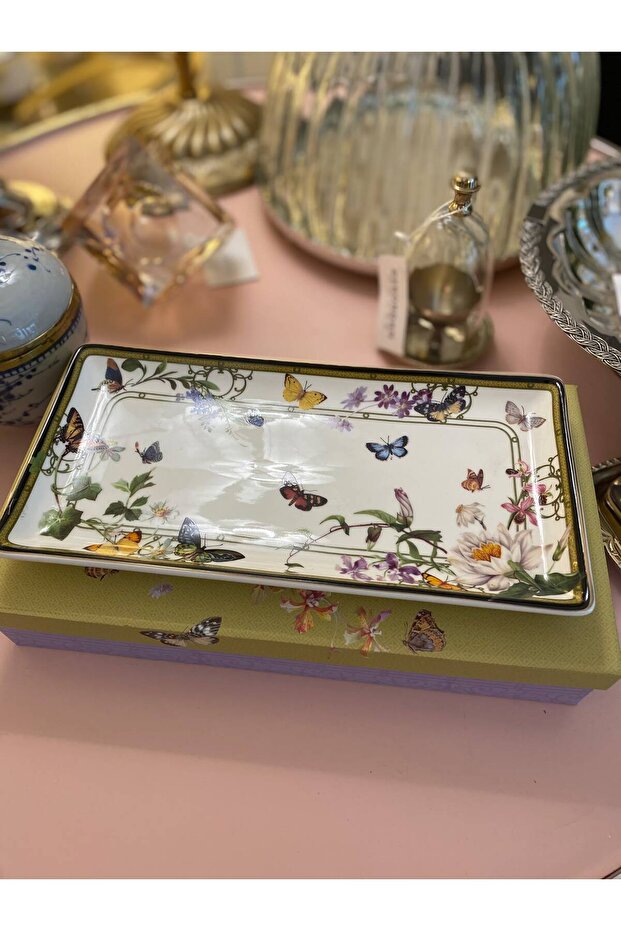 Imported Porcelain 2-Piece Serving Plate