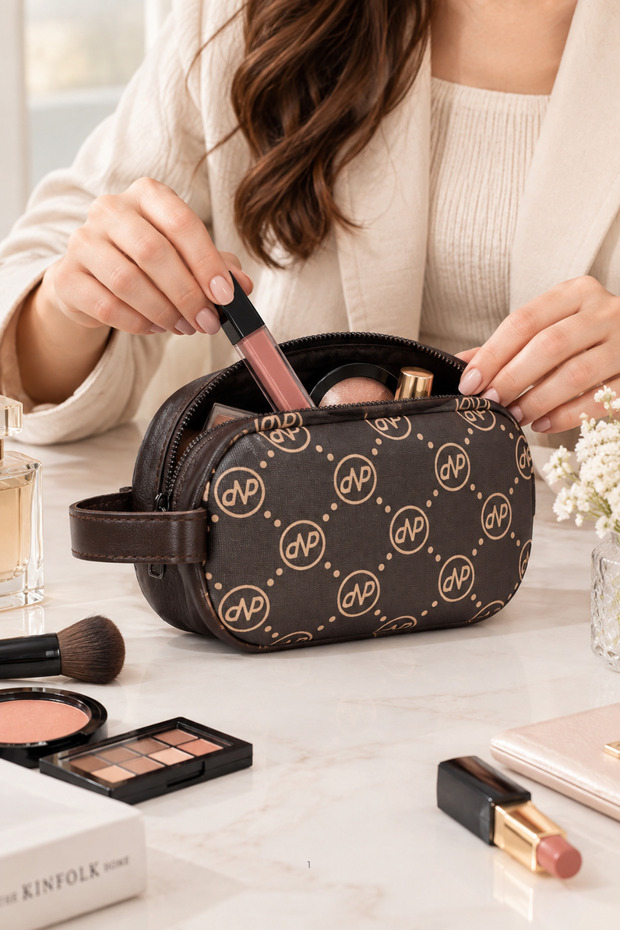 Women's Stylish Patterned Makeup Bag