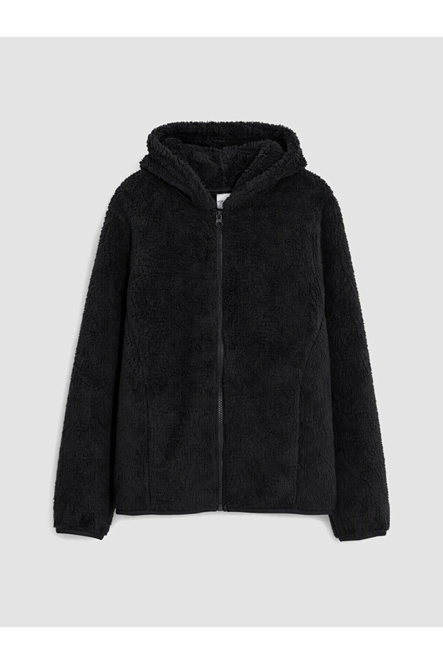 Sparkling Choices Hooded Girls' Plush Zipper Sweatshirt from Shining Store