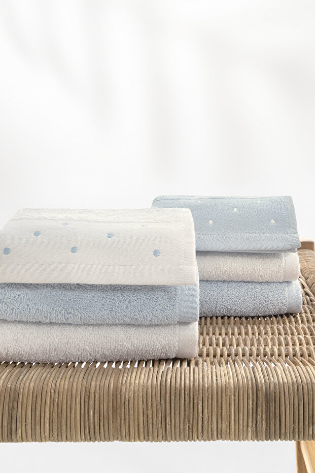 Phobe 100% Cotton Guest Towel Set of 6 - 30X50 cm