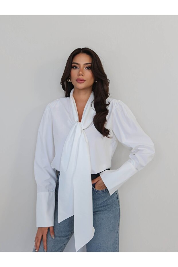Collar Scarf Shirt