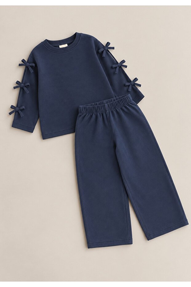 Seasonal Sweatshirt Set 8-12 Years Old Navy Blue