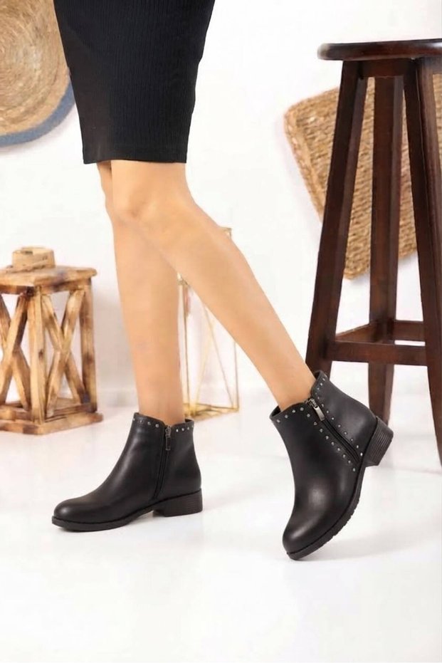 Women's Boots Troplu Black Skin 405