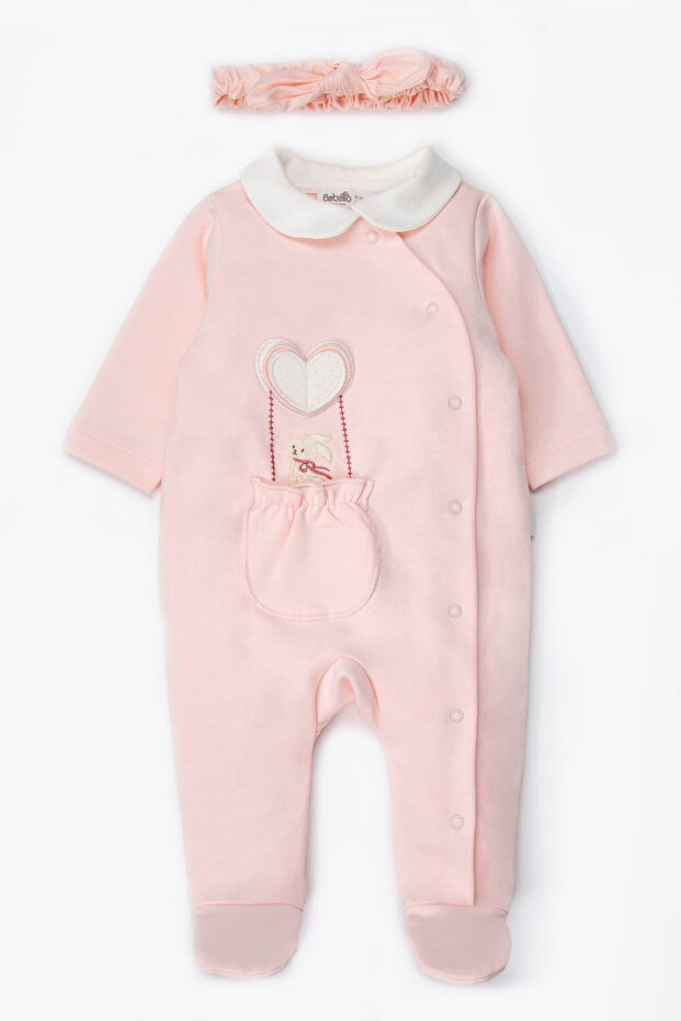 Two-Piece Jumpsuit with Two Straps (the Clouds) Pink