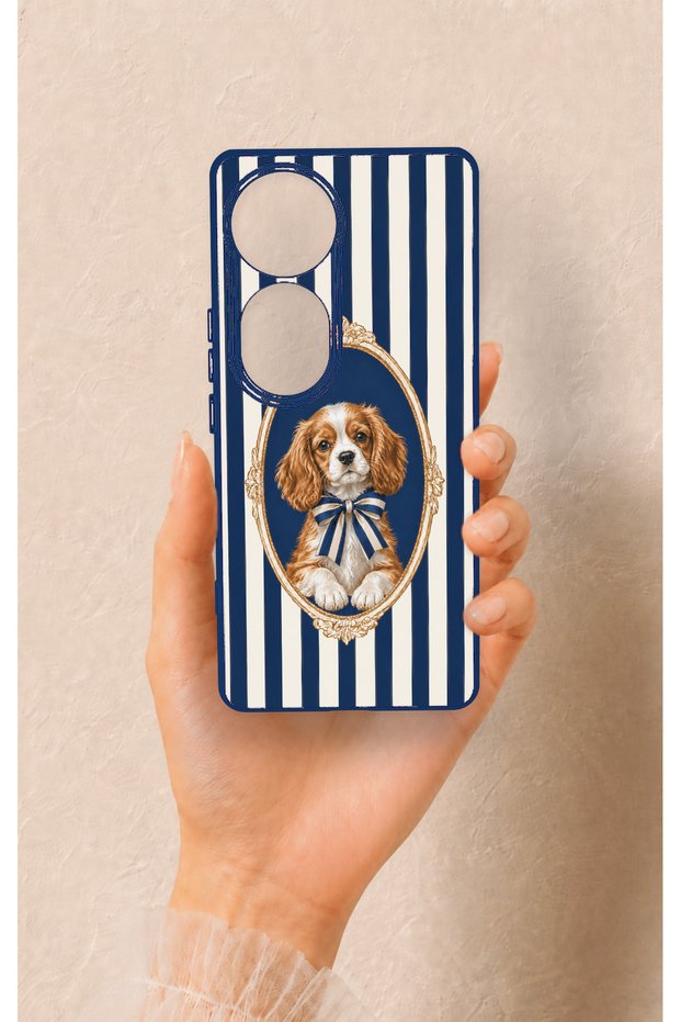 Vivo V40 Compatible Cute Dog Pattern Silicone Case