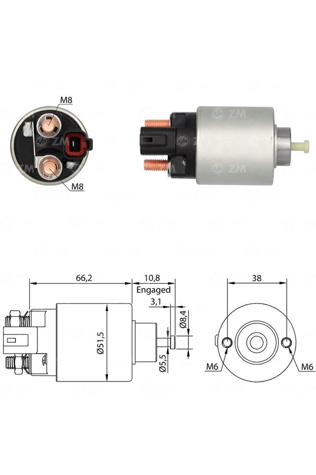 2995 Starter Solenoid 12V Hyundai I20 I30 Kia Cee'D Cerato Forte Soul