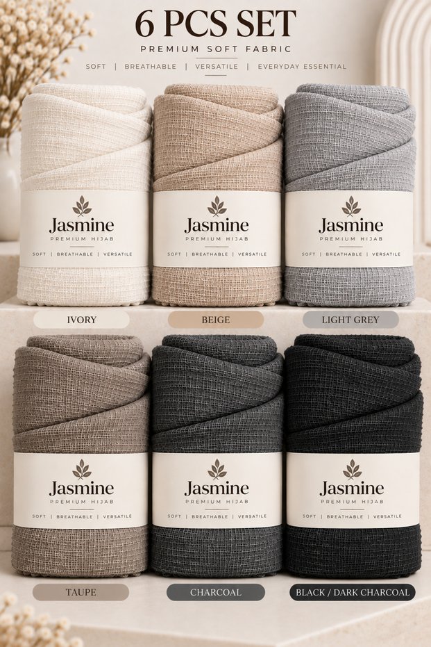 Premium Soft Weave Hijab – Lightweight Textured Everyday Scarf