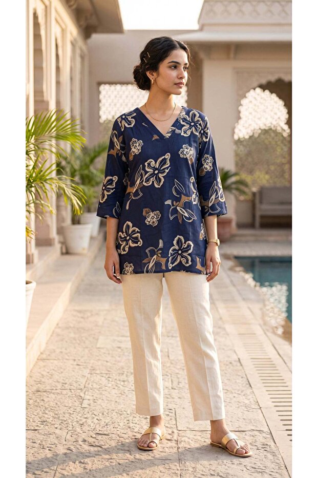 Printed Cotton Kurti for Women