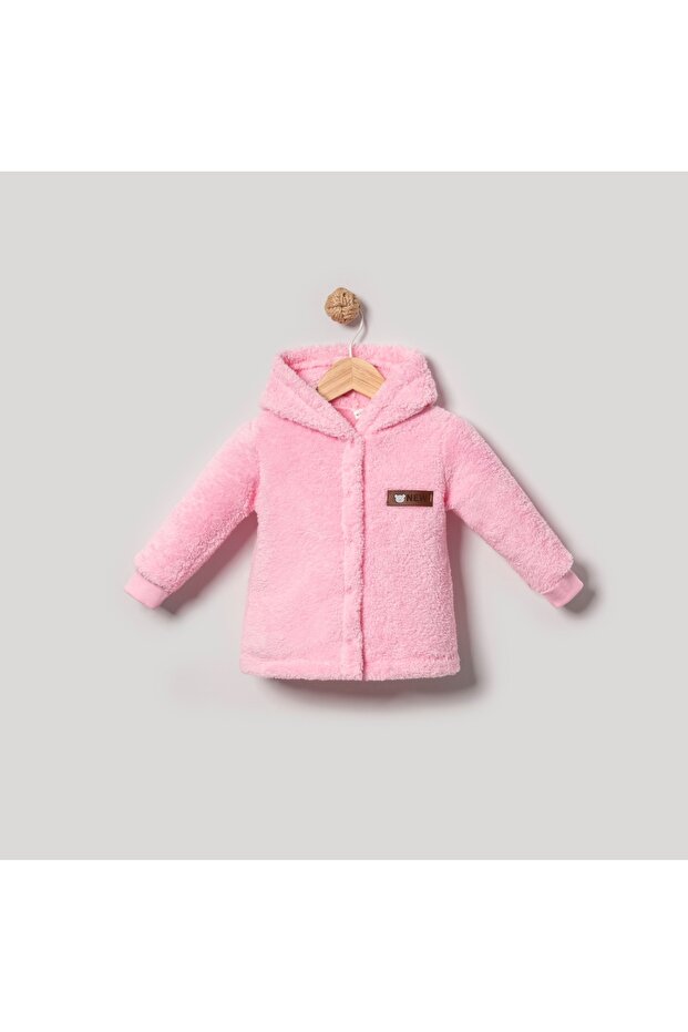 Welsoft Baby Kids Snap Fastener Hooded Cardigan