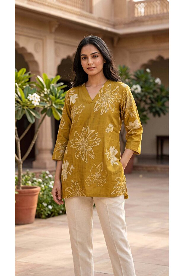 Printed Cotton Kurti for Women