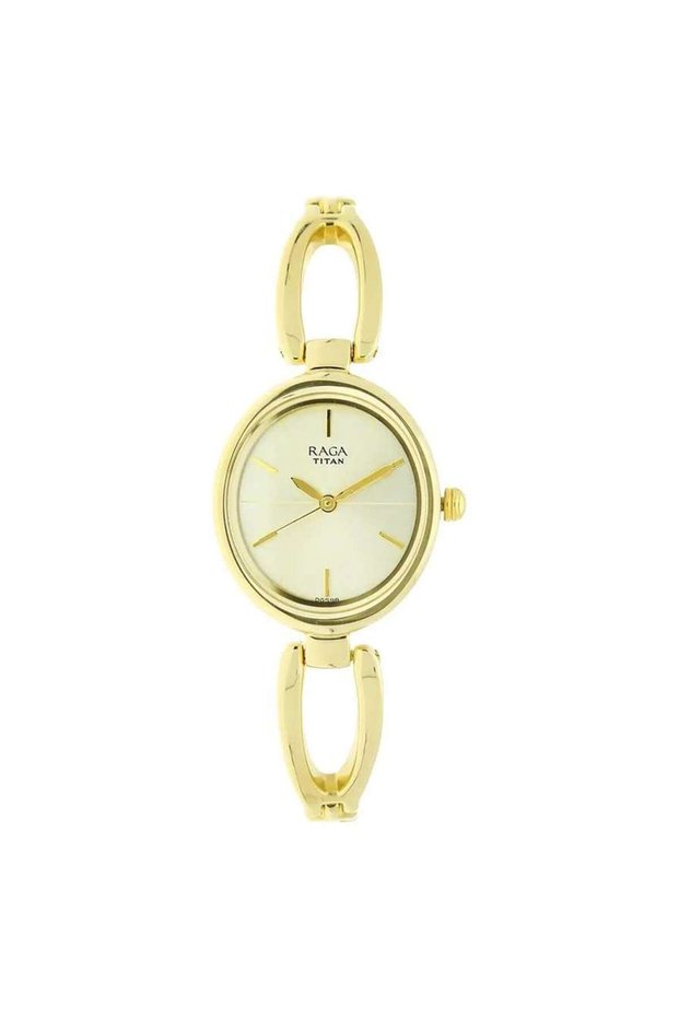 Raga Viva Women’s Watch 2579YM01 – Champagne Dial, Gold-Tone Metal Strap, Quartz Movement