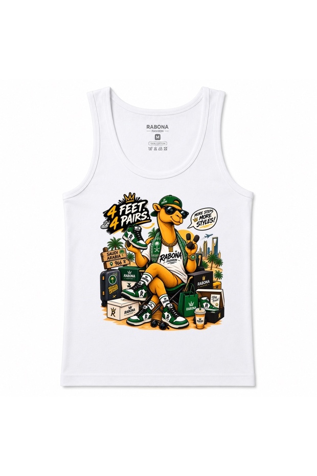 Saudi Arabia 4 Feet 4 Pairs Camel Sneaker Funny Graphic Tank Top