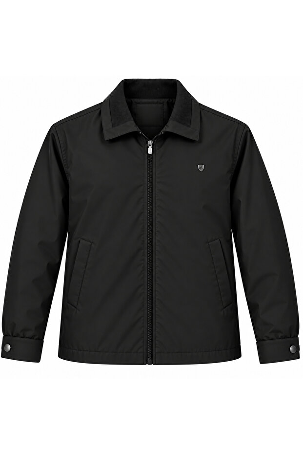 Men's Winter Coat Bondet Fabric with Fur and Waterproof Zippered Inner Pocket Classic Stylish Jacket (Safari)