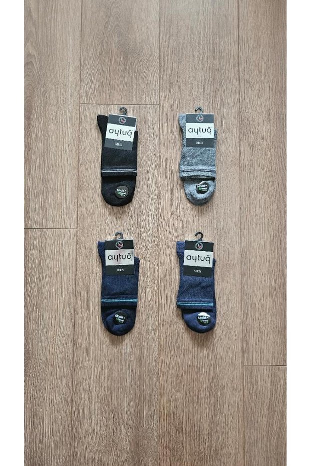 Men's Summer Season 4 Pairs of Modal (Multi-Color) Socks - 13113-4