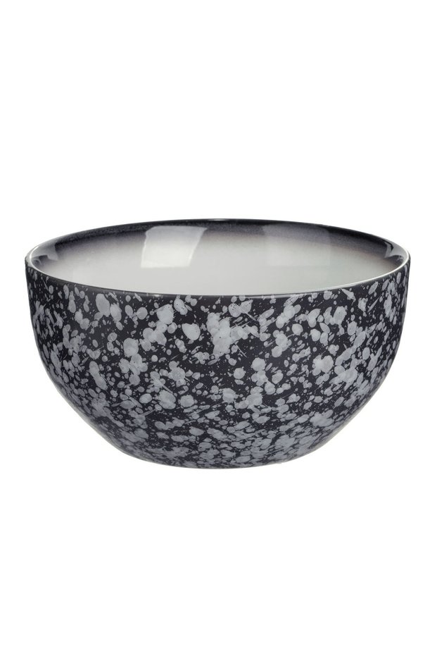 Bol ceramic negru efect stone 650 ml