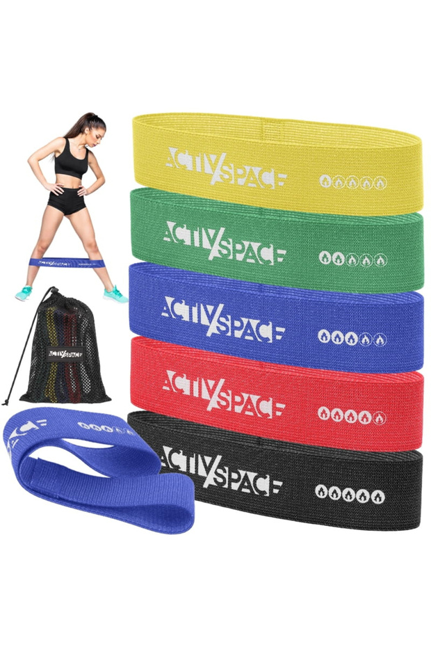 Set de 5 mini benzi elastice pentru exerciții