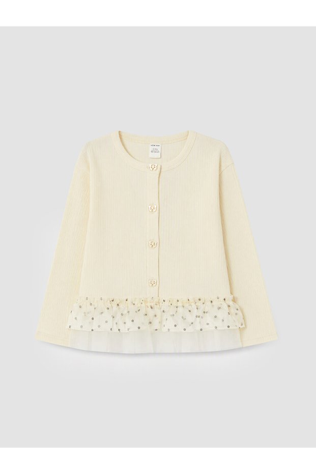 I Tulle Detailed Girls' Cardigan from Freezen Store