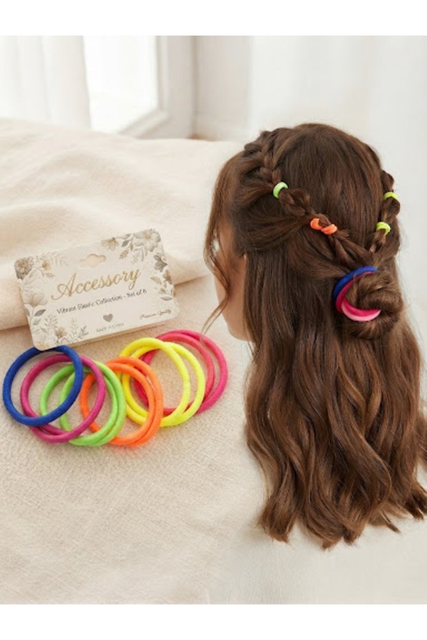 12 Pcs Quality Colorful Rubber Barrettes Women Set Hair Accessory Hairdresser Durable Non-Slip Hair Towel