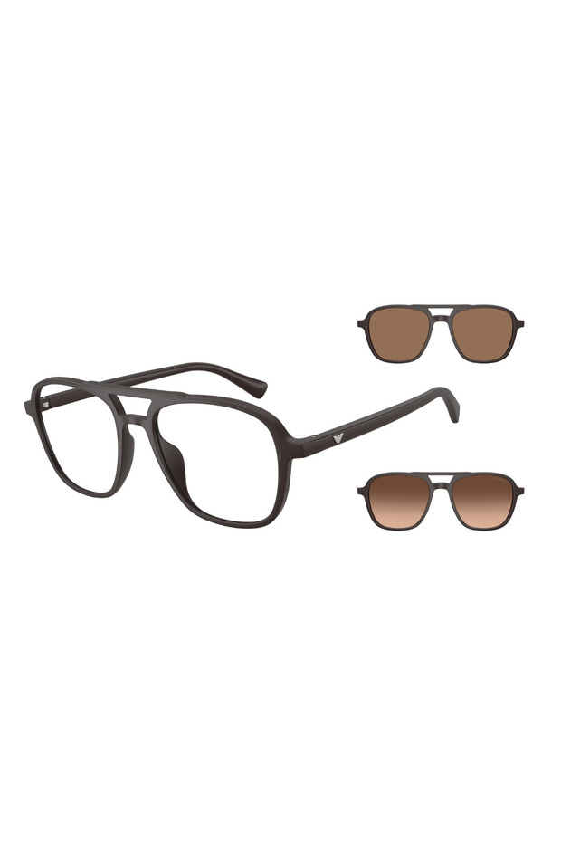 Ea 4279U 58581W 53 Double Clip-On Sunglasses