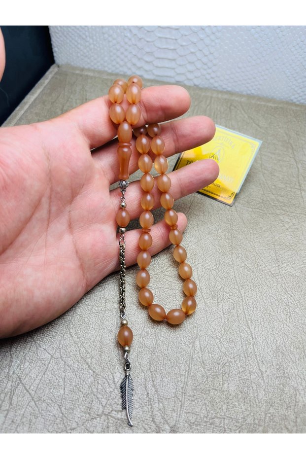 CRUSHED AMBER ROSARY