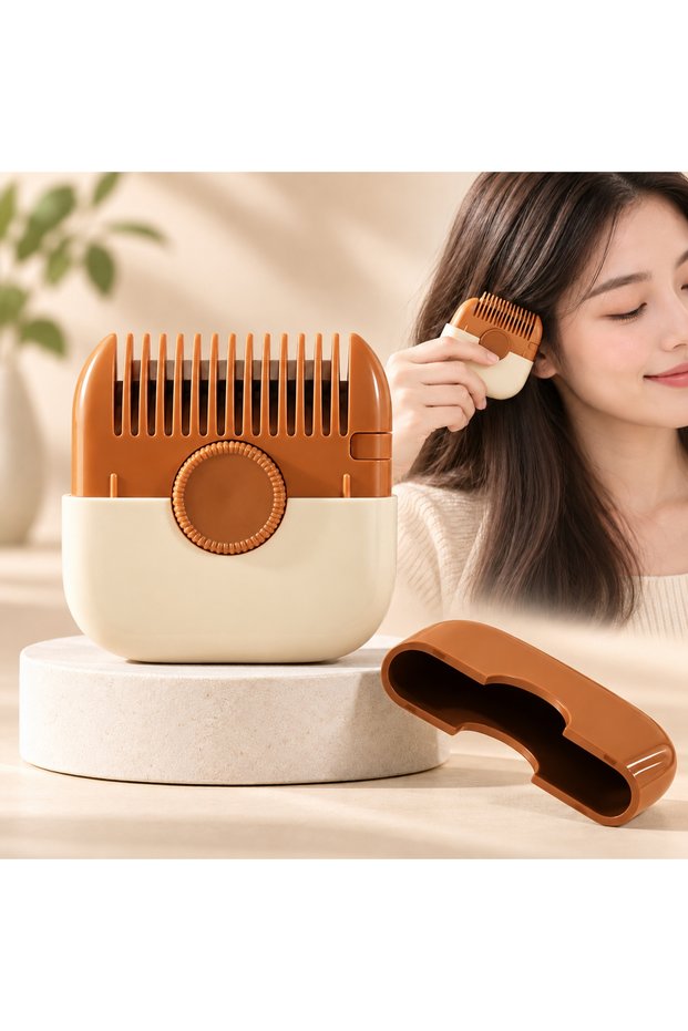 Adjustable Blade Razor Hair Cutting and Detangling Comb, Hair Thinning and Styling Comb, Double-Sided Layering, Bangs and Hair End Trimming Tool, Sc01