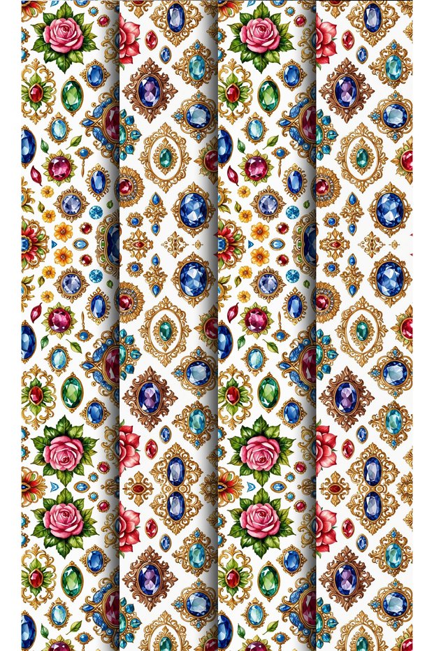Gift Wrap Paper (35X50 cm 4 Pieces)