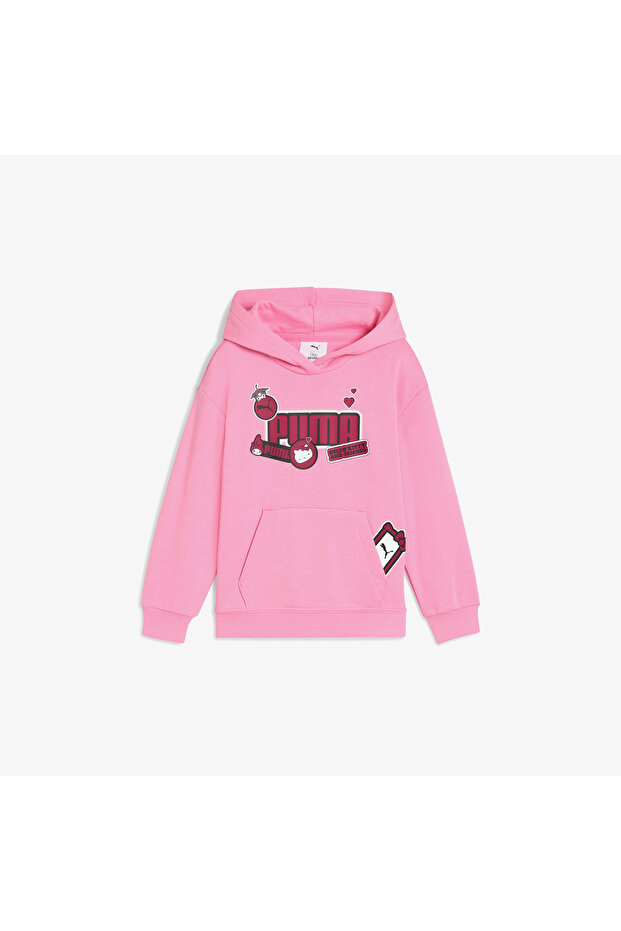 X Hk&Fr Graphic Kids Pink Sweatshirt