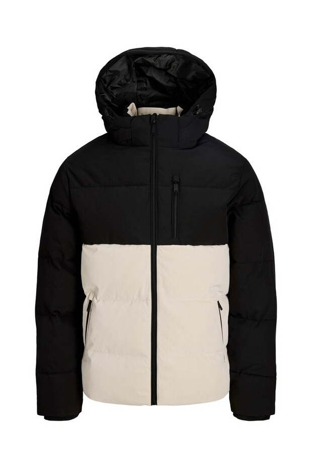 Jjebecks Puffer Sn Black - White Men's Coat 12298858