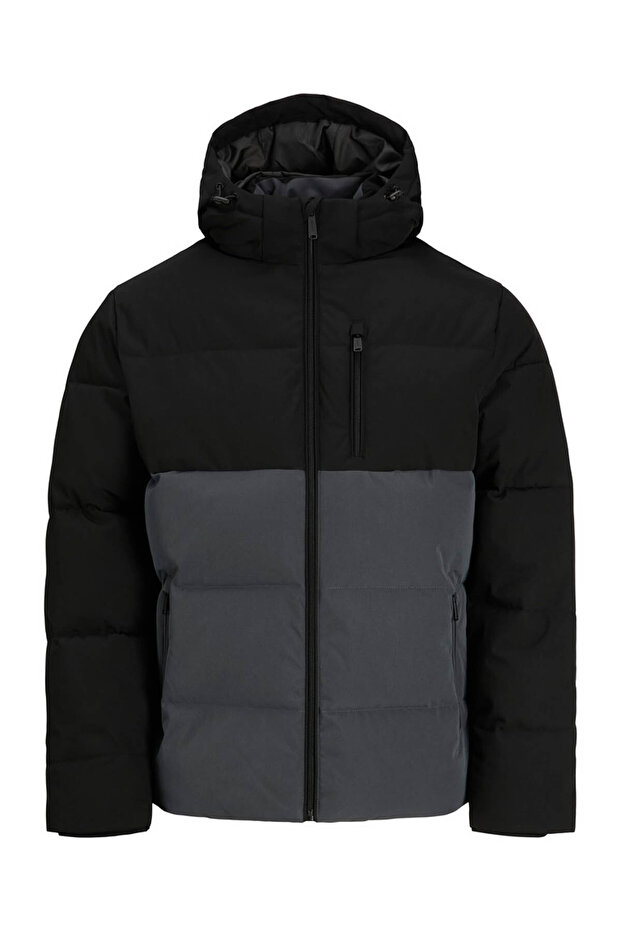 Jjebecks Puffer Sn Black-Grey Men's Coat 12298858