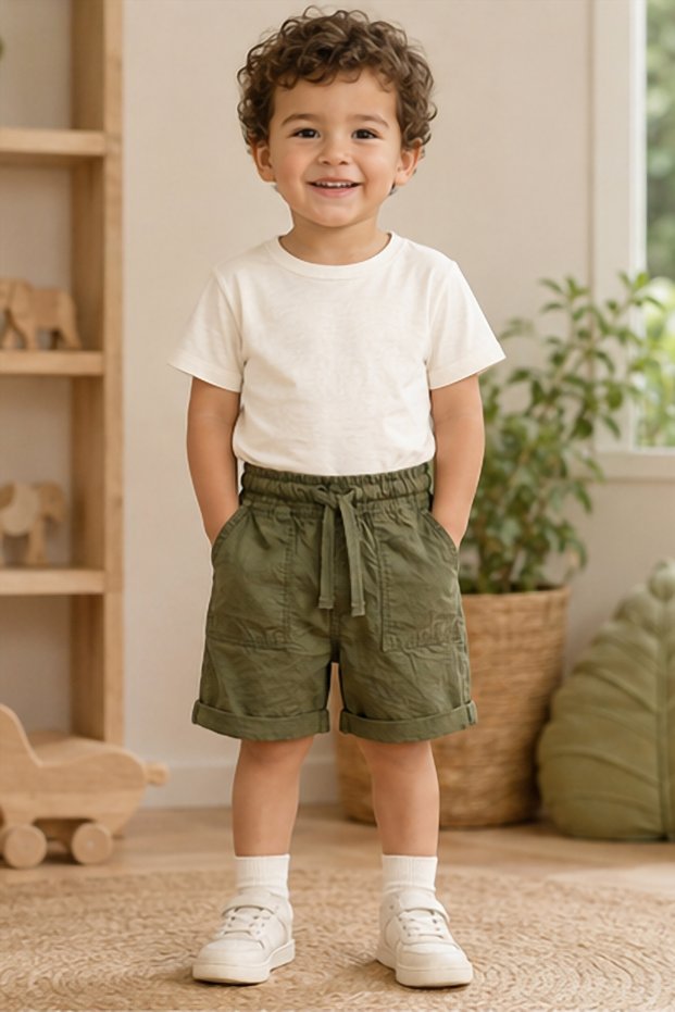 Boys Poplin Bermuda
