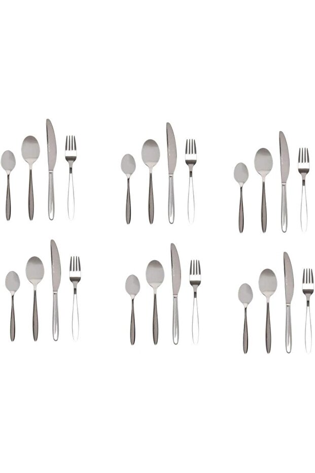 24-Piece Stainless Steel Cutlery Set with Stand WR3000-24