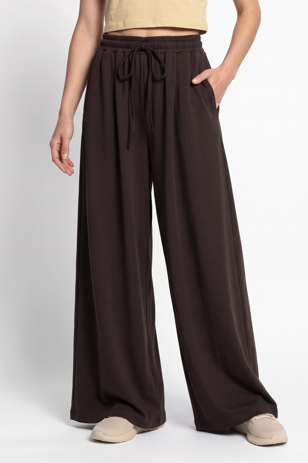 Wide Leg Trousers 202714 - Brown
