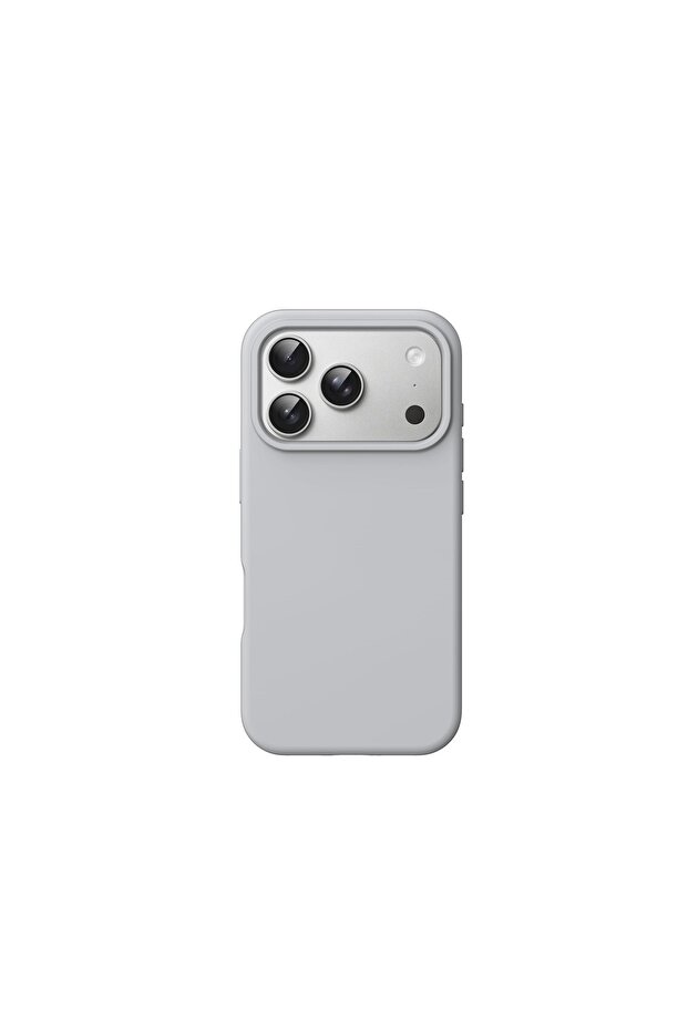 Silicone case for iPhone 18 pro max Silver