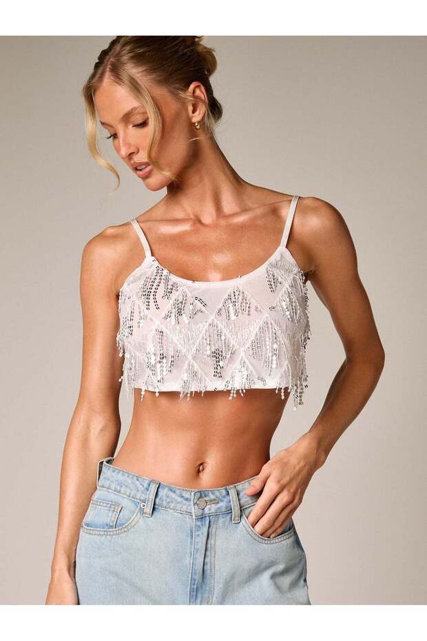 Top, alb - XS