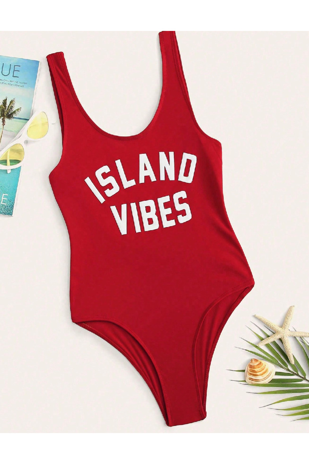 Swimsuit, Red