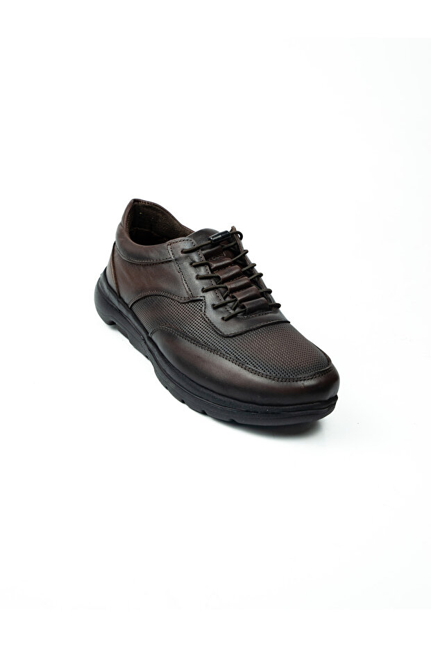 4026 Restfull Brown Leather Lace-Up Casual Men's Shoes