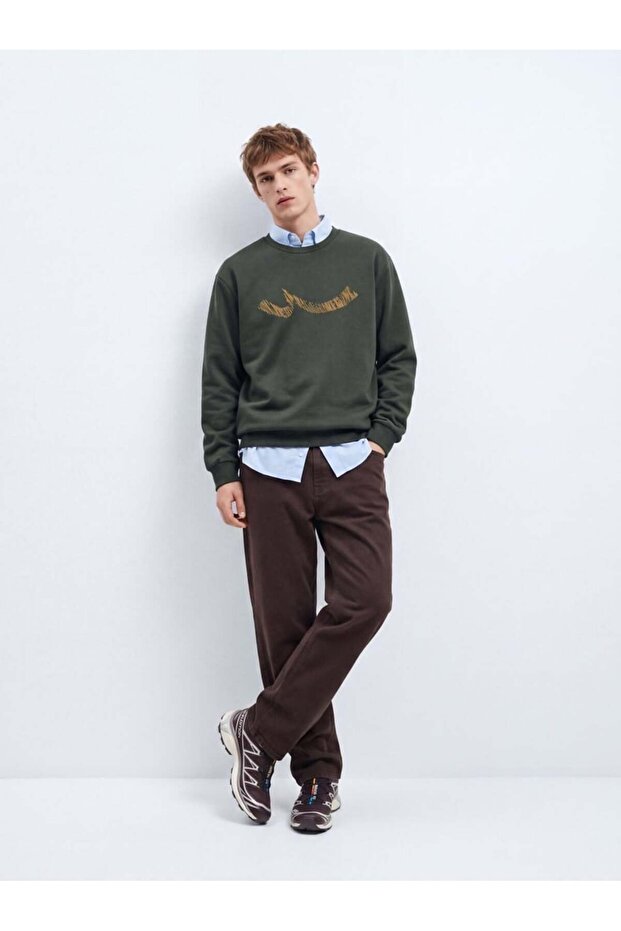 Nikewa Crew Neck Long Sleeve Regular Fit Sweatshirt