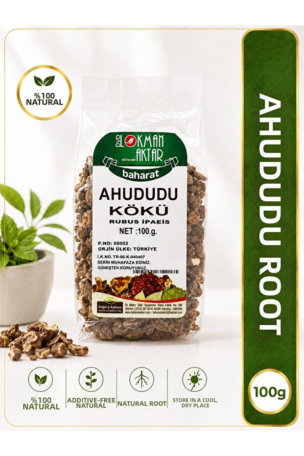 Raspberry Root 100 Gr – Natural Dried Rubus Idaeus Root – Aromatic Herbal Tea for Brewing