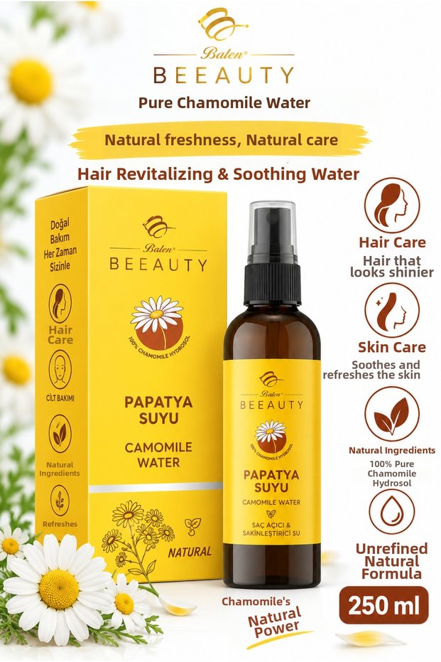 Pure Chamomile Water 250 ml Hair Lightener the Natural Power of Chamomile