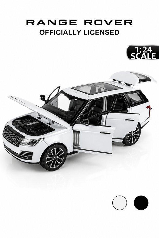 1:24 Range Rover 50. Year Special Series Diecast Metal Model Car White Licensed