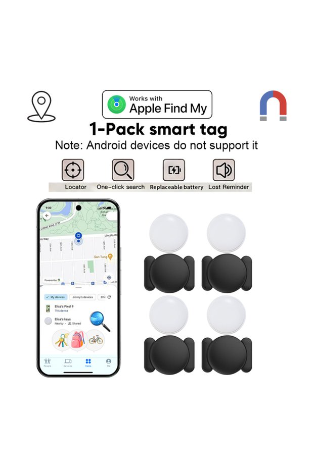 1Pcs-Black GPS Tracker Strong Magnetic Car Vehicle Tracking Anti-loss Positioning Device Car Locator