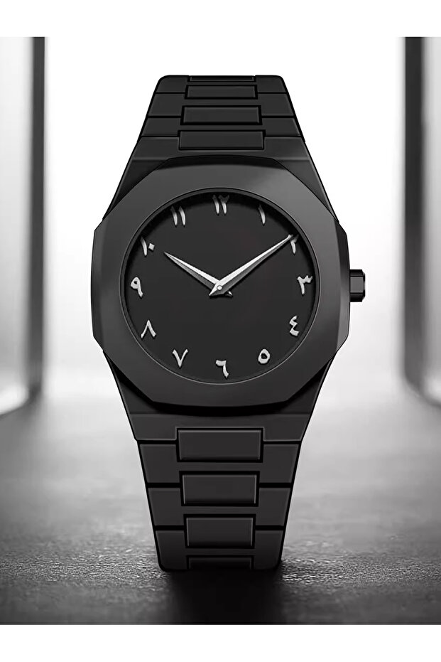 White text LUCKYFOXNew high-end watches men's trend graffiti art quartz watches