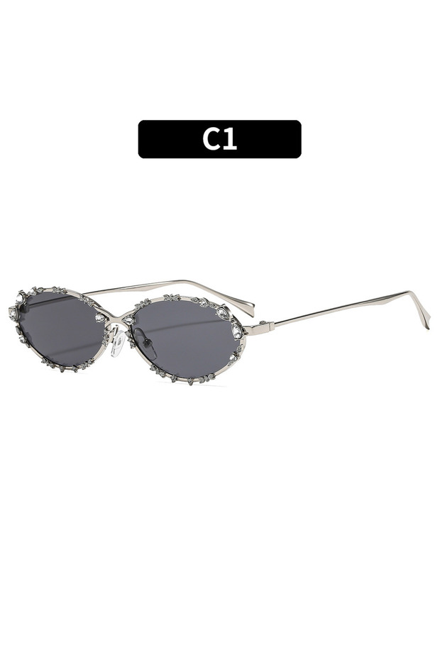 C1 New Luxury Diamond Sunglasses Men Women Luxury Oval Rhinestone Sun Glasses Trends Personalized Me