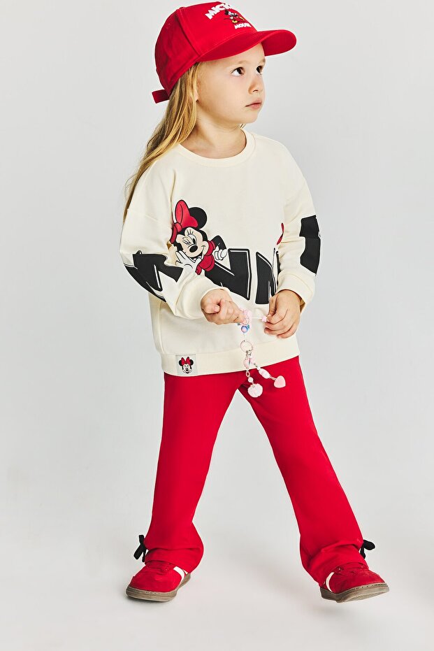 100% Cotton Disney Mickey & Minnie Animal Patterned 2-Piece Set for Baby Girl I2156A526Au
