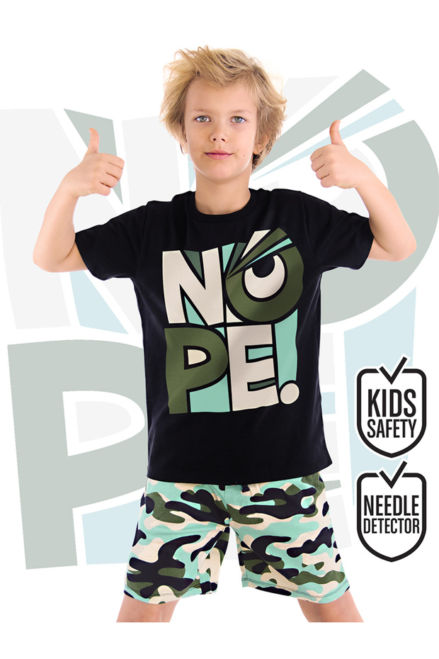 Nope Boy's Summer T-Shirt Shorts Set